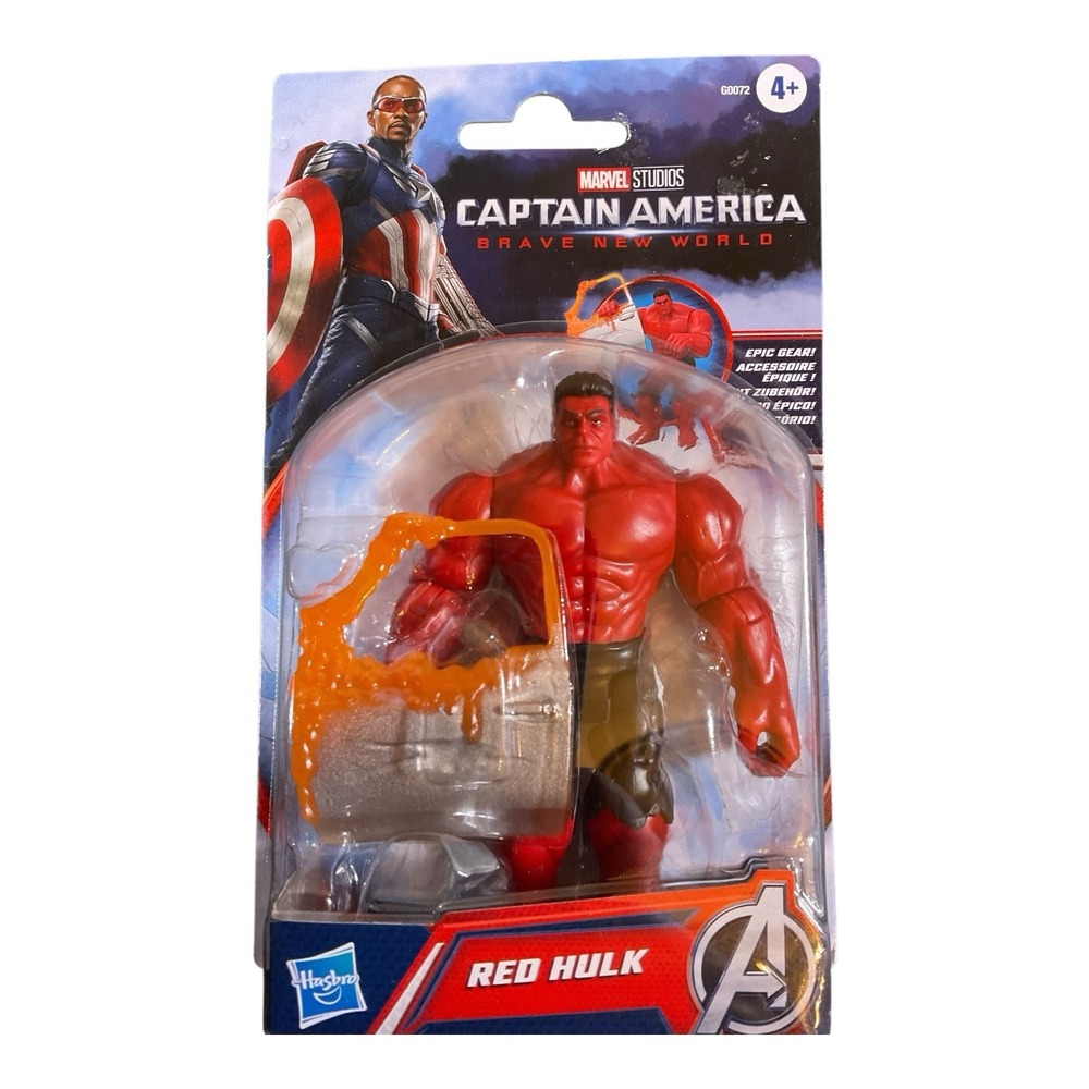 Captain America: Brave New World Epic Hero Series Red Hulk 4 inch Action Figure‎